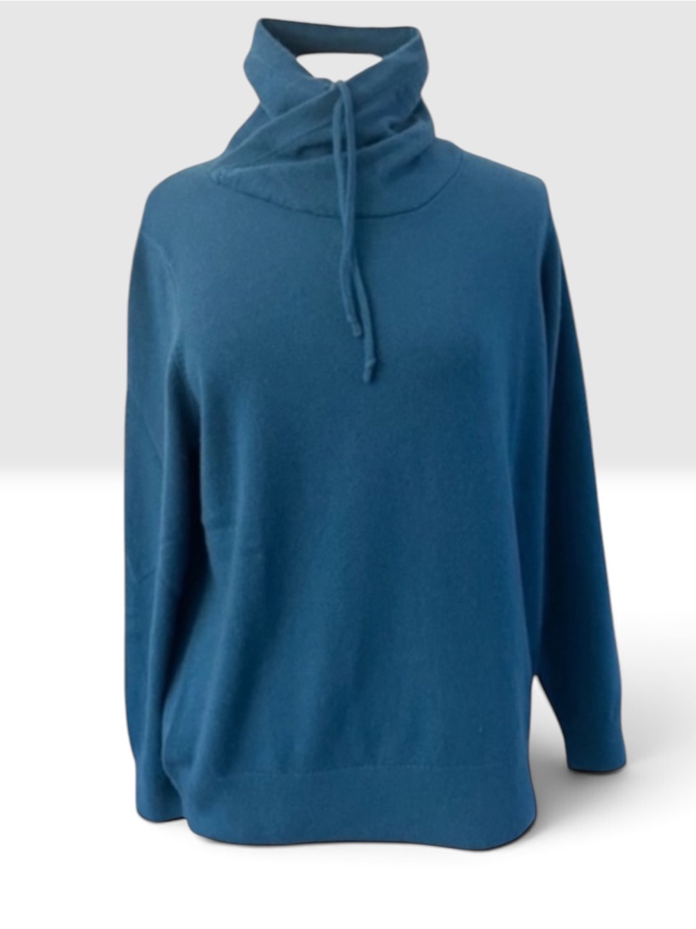 New! L.L.Bean Classic 2-PLY 100% Cashmere Funnel Neck Sweater Size LARGE